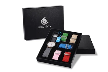

WJ-9007 Wal-Joy Ladies Quartz Wristwatch Set Brand Watch Gift Box Nylon Strap Watch Women Fashion Watches For Female reloj mujer