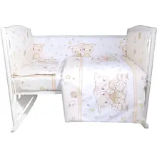 Комплект в кроватку Эдельвейс "Друзья", 4 предмета