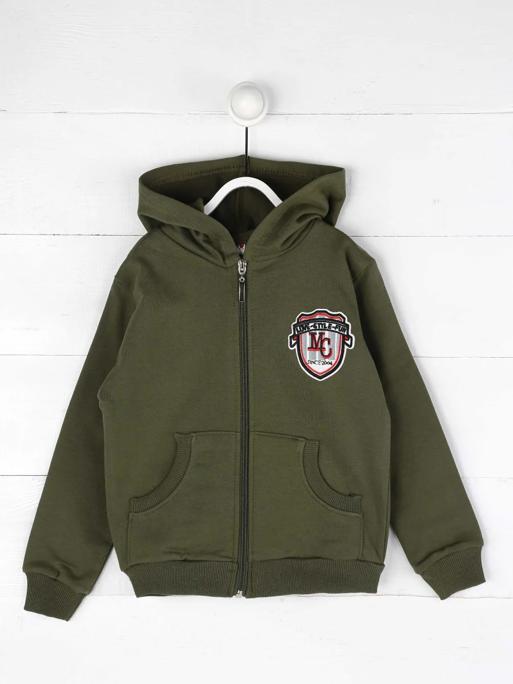 019-1824-020 Haki Mevsimlik Erkek Çocuk Sweatshirt (1)