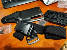 Correa de banda para pierna táctica QLS 19 22, adaptador de cartuchera para pistola Safa Glock 17 Beretta M9, cinturón de cintura para pistola de caza