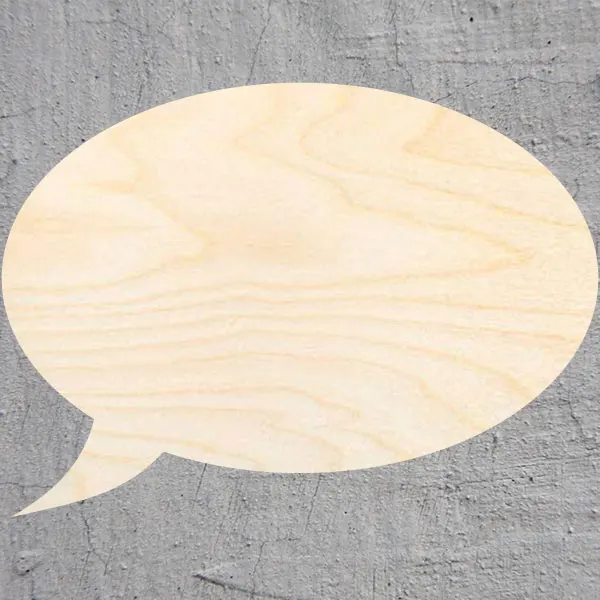 

speech bubble silhouette Laser Cut Out Wood Shape Craft Supply Unfinished Cut Art Projects Craft Decoration Gift Decoupage Orna