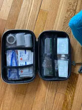 Kit de primeros auxilios portátil para exteriores, bolsa EVA roja para Familia o viaje, tratamiento médico de emergencia, impermeable, 101 artículos/juego, novedad