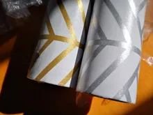 Stick Wallpaper Removable Vinyl-Film Geometric Silver Hexagon Haohome Peel Self-Adhesive