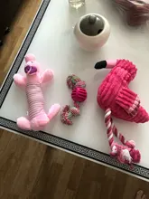 De peluche de felpa Flamingo perros de compañía morder masticar juguetes de Chihuahua/Yorkshire/Bulldog/Pug/Corgi perro interactivo/perro de juguete