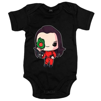

Baby bodysuit Chibi Kawaii Commander Dartboard version lizard spoof V the Visitors