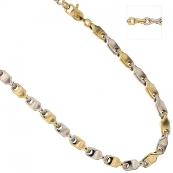 

Yellow Gold Filled Men 'S Necklace and White 803321717944