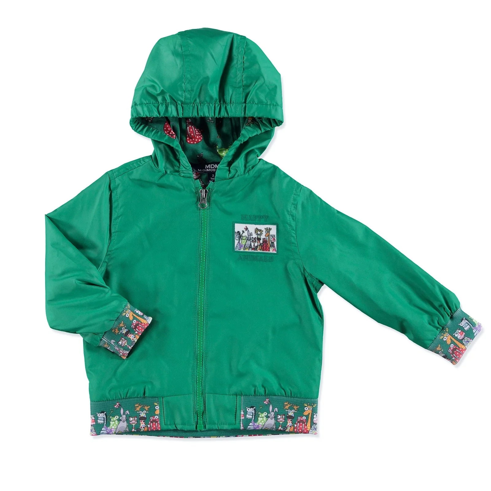 

ebebek Midimod Summer Baby Boy Happy Animals Micro Rib Rain Coat