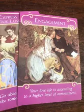 Cartas de oráculo de Los Ángeles románticos juego de mesa de oráculo, lectura inglesa del destino, baraja de cartas de juego, juegos para fiesta, entretenimiento Personal