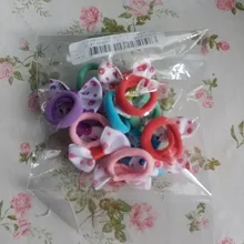 Nuevo 10 Uds pajarita de lunares anillo pelo Pelo cuerda elástica bandas de goma para el cabello, accesorios para el cabello para chicas de lazo de pelo de cola de caballo titular tocado