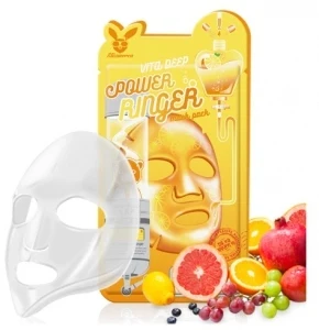 Elizavecca Тканевая маска д/лица с Витаминами VITA DEEP POWER Ringer mask pack, 1шт
