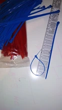 Releasable-Cable-Ties Plastics Colored Nylon Reusable 100pcs Loop-Wrap 200mm Rohs-Approved