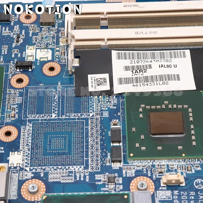 NOKOTION CN-0R511C 0R511C для Dell Vostro 1310 V1310 материнская плата для ноутбука JAL80 LA-4231P основная плата GM45 DDR2 Бесплатный процессор