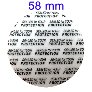 

50 Pcs Pressure Sensitive Seal Liner 58 mm Diameter Inserts Self-adhesive