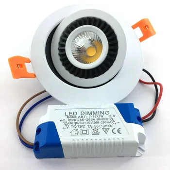 

led light 7W 3000-3200K 220V 38x83mm white dimmable JH-THD14-7W Round B751(KW-751W)