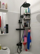 Tap Shower-Faucets-Set Bath-Mixer Wall-Mounted Hand-Shower Rain Black Hot Cold with EL3903