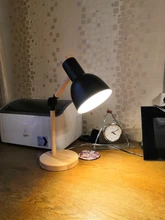 Desk-Lamp Eye-Protection Wooden Bedroom Reading LED Home-Decor Living-Room Creative Nordic
