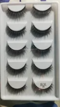 Pestañas postizas 3D suaves hechas a mano, largas y esponjosas, utensilios de maquillaje para ojos, serie H, 5 pares