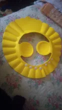 Los niños Cap impermeable del bebé seguro baño visera ajustable accesorios del Visor para baño proteger los ojos orejas traje de PVC 0-6 niños.