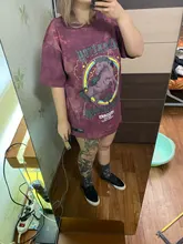 Hip-Hop T-Shirt Tees Tie-Dye Short-Sleeve Streetwear-Print Harajuku Cotton Summer Tops