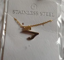 DOTIFI para las mujeres A-Z alfabeto carta colgante collares personalización collar de acero inoxidable Glamour joyas