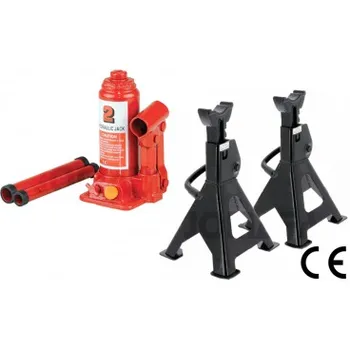 

Set 2 Easels 3 ton and bottle Jack hydraulic bottle 2 tons