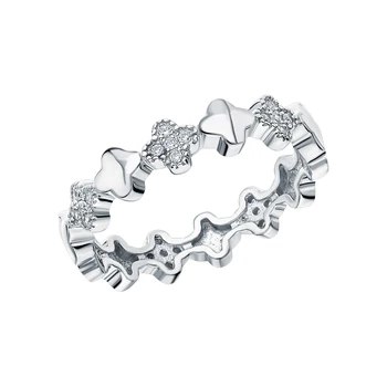 

Silver ring with cubic zirconia sunlight sample 925