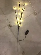 Guirnalda de luces con forma de rama de árbol para el hogar, adornos navideños para el hogar, decoraciones para árboles de Navidad, decoraciones de Año Nuevo, 20 unidades