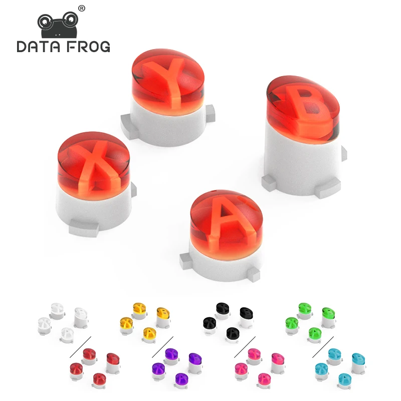 

DATA FROG for Xbox One Controller ABXY Buttons Mod Kit For XBOX One Slim/Xbox Elite Gamepads 9 Colors Transparent Repair Part