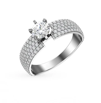 

Silver ring with cubic zirconia sunlight sample 925