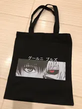 Bolso de lona estilo Anime Tokyo Ghoul Harajuku para mujer, bandolera clásica de gran capacidad, estilo gótico