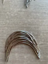 Alileader barato curva aguja para el cabello tapa tejer pelucas agujas para la extensión del pelo 12 unids/pack 6Cm/9Cm C-tipo de utensilios con agujas