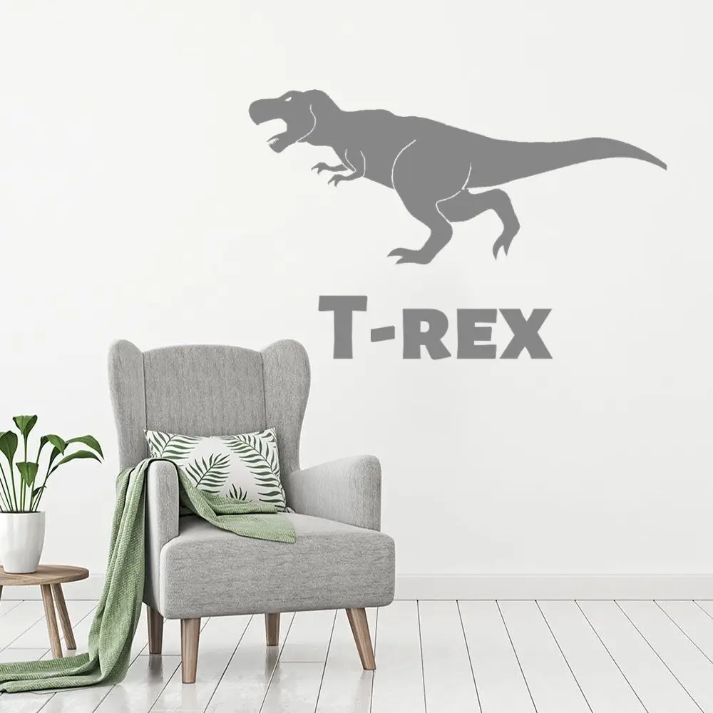 T-Rex динозавр животное для детей наклейки дома Спальня стены Искусство украшения