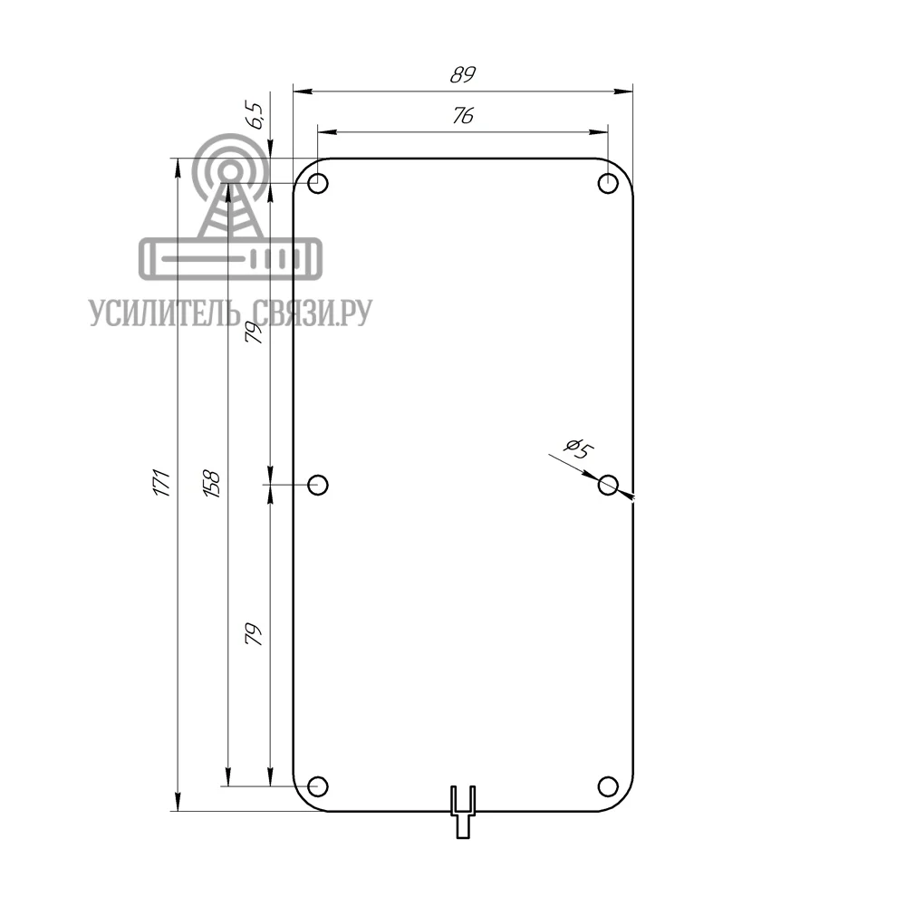 Автомобильная антенна Kroks KC5 700/2700C GSM/3G/4G с кабелем 2 метра|Антенны для связи| |