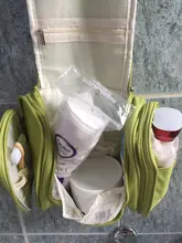 Neceser de viaje de nailon impermeable Unisex, bolsa de cosméticos para mujer, bolsas para maquillaje de viaje colgantes, Kits de aseo y de higiene