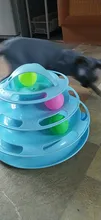 3 Levels Pet Cat Toy Funny Tower Tracks Disc Cat Tracks Toys Training Intelligence Amusement