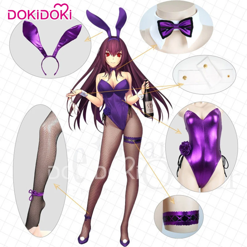 DokiDoki Fate/Grand ДЛЯ СКАТА Косплэй костюм игры Fate ската Банни платье для девочек Для