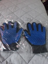 Nuevo juguete de Silicón para perro para cepillo guante Deshedding suave eficiente cuidado para mascotas guante baño para perros gato suministros de limpieza Accesorios