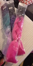 Pelo trenzado sintético 100g 24 pulgadas Single Color degradado verde amarillo Rosa rubia trenza extensión de pelo giro Jumbo MUMUPI