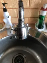 Grifo del difusor de agua Aireador de grifo de ahorro giratorio, filtro de boquilla, cabezal giratorio, de la llave burbujeador, 360