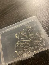 AliLeader-alfileres plateados de buena calidad para hacer pelucas, agujas de pelo de costura, 38mm de largo, 50 uds.