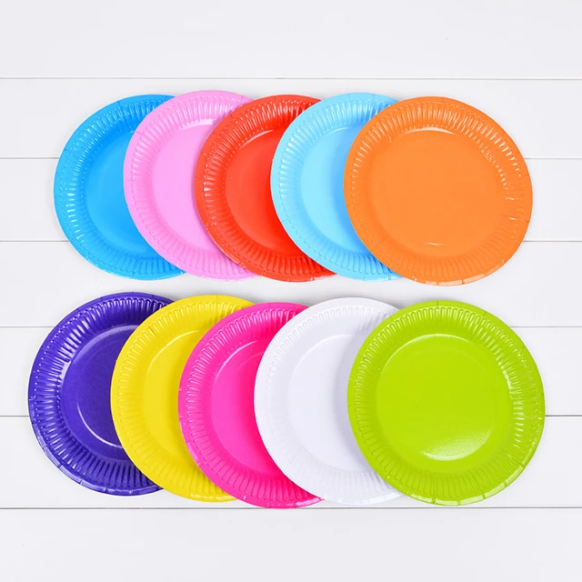 100pcs Disposable Plate Paper Plate Thickened Home Degradable Paper Pulp  Tableware Soak-proof White Disposable Plates For Party - Disposable Plates  - AliExpress