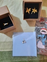 Lotus Fun-pendientes de plata de primera ley con forma de flor para mujer, aretes pequeños, plata esterlina 925 Plata de Ley auténtica, oro de 18 quilates, 18K, diseño fino, hecho a mano