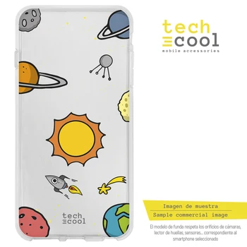 

FunnyTech®Silicone Case for Huawei P20 L Planets transparent