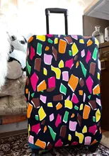 Funda para maleta a la moda con rayas elásticas, funda para equipaje con forma de corazón de amor, antipolvo, For18-32Inch, accesorios esenciales para maleta