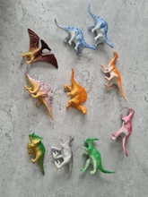 10 unids/lote Mini modelo de dinosaurio de los niños juguetes educativos pequeña simulación Animal figuras juguetes de los niños para niño regalo