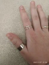 Conjunto de anillos circulares Punk para mujer, Hiphop/Rock, accesorios de dedo con índice de apertura, hebilla, anillo de cola de junta, joyería