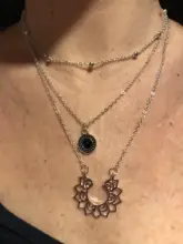 Mujer collar de múltiples capas Luna mujeres collar llamativo de cristal Color oro collar niña fiesta regalo de la joyería