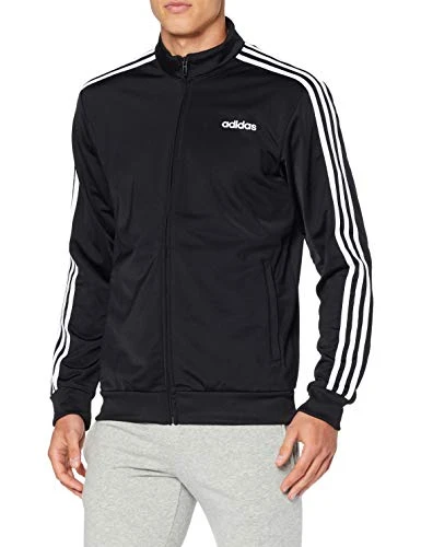 Astrolabium Tot ziens Op de kop van Adidas E 3S TT TRIC zipper top, male, Black (Black/White), 2XL