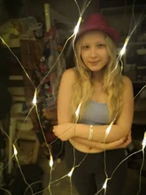 Light Curtain Led-Net Fairy-String Mesh Garden-Decoration Garland Outdoor Christmas-3x2m