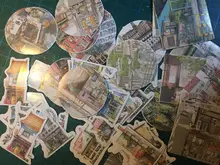 Mohamm-Mini pegatina de papel para decoración, álbum de recortes diario, pegatina de papelería